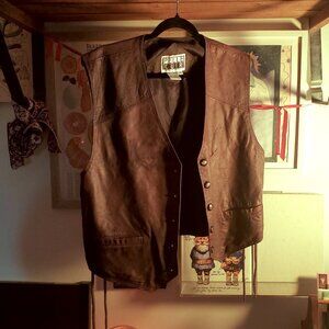 Genuine Leather Vintage Vest